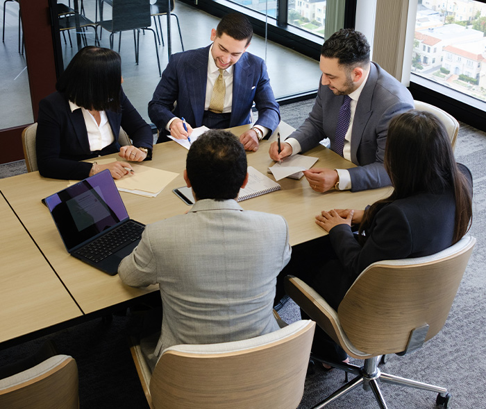 Golf Car Accidents meeting in the boardoom