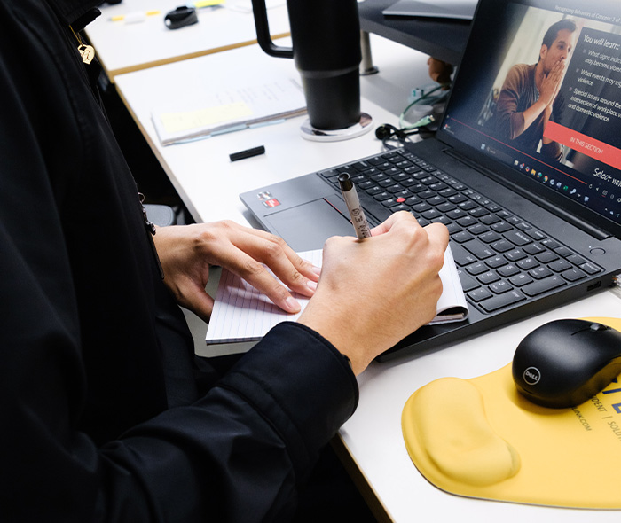 Rideshare Accidents closup of a person taking notes